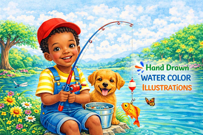 draw children storybook illustration