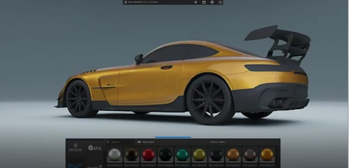 create car or product configurator in unreal or unity