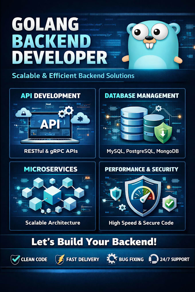 Develop high performance go or python backend and rest apis by Mayank ...