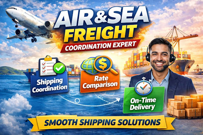 handle customs clearance, booking, and tracking for air and sea shipments
