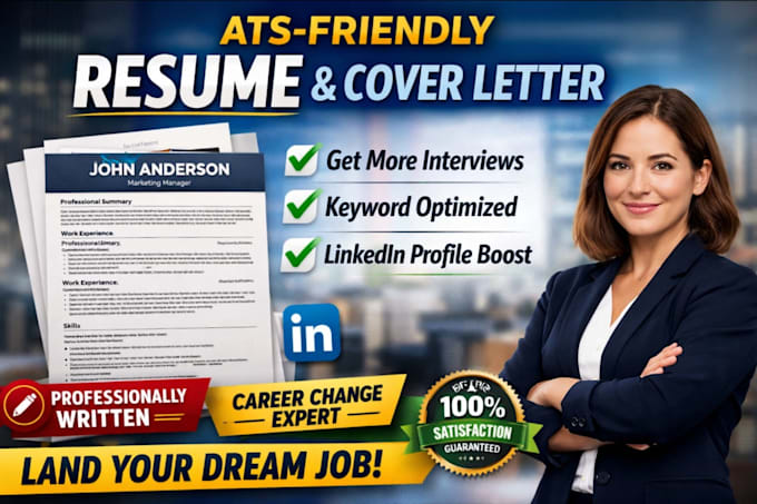 Write professional resume and cv writing ats friendly cover letter by ...