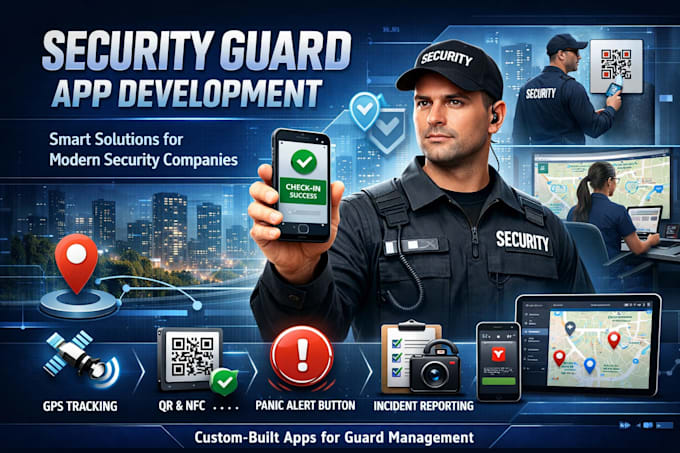 develop security guard app, patrol app, facility management teams app