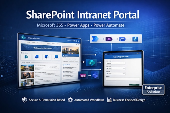Build a secure sharepoint intranet portal using microsoft 365 powerapps ...
