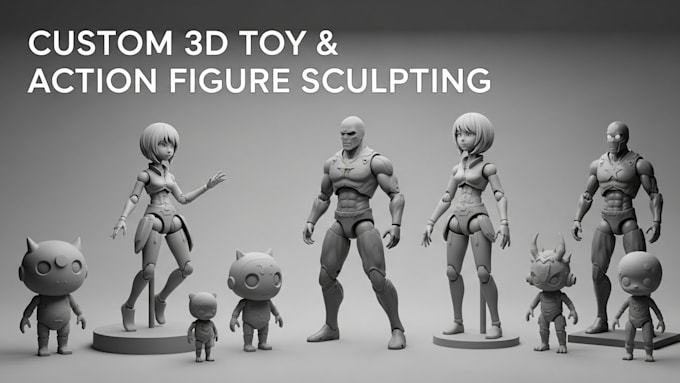 Sculpt 3d toy models, action figures, and ball jointed figures for 3d ...