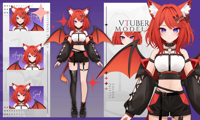 create and rig live2d vtuber model 3d vtuber model with facial tracking