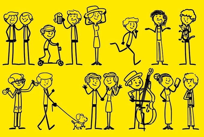 create custom stickman animation stick figure explainer 2d videos