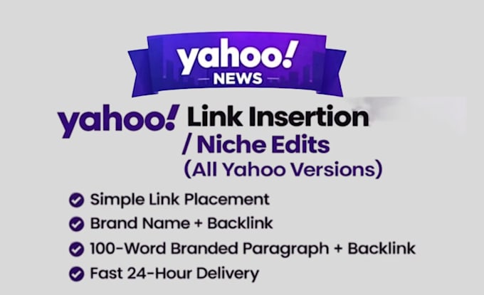 do link insertion on yahoo existing articles