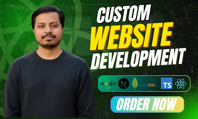 do website development as full stack web developer, front end, backend developer