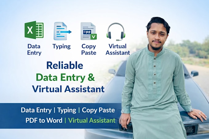 do accurate data entry, typing, copy paste and document formatting
