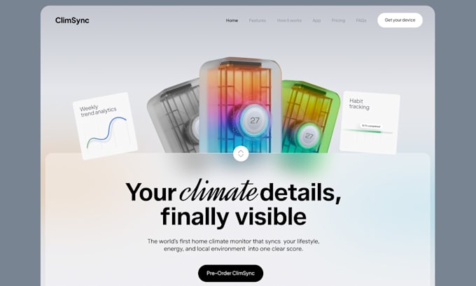 design a website or landing page