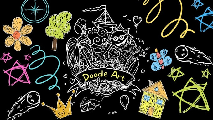 do doodle wall art, mural and decal for your buisness