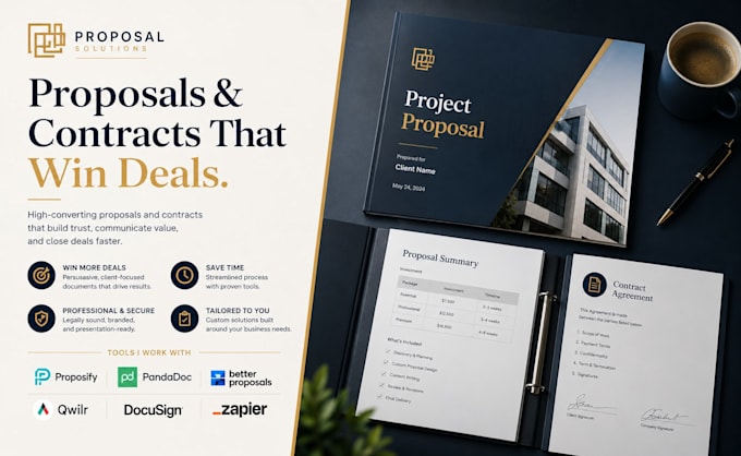 do proposals contracts zapier proposify pandadoc better proposals qwilr docusign