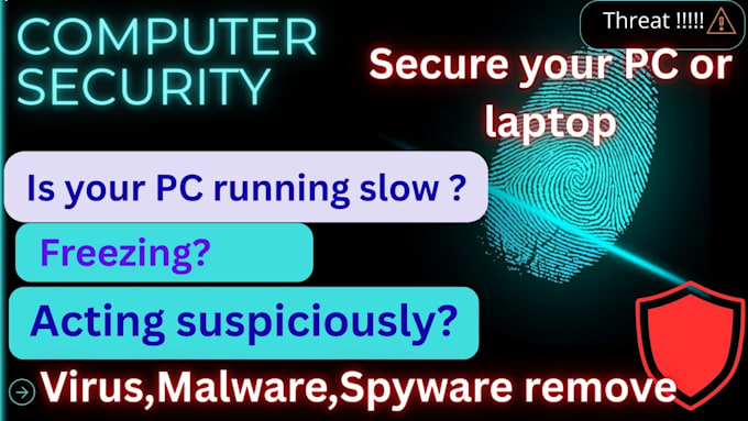 remove virus, malware, spyware and secure your PC or laptop