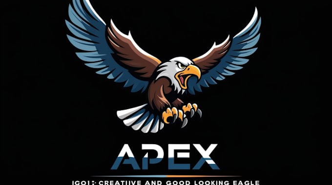 do cartoon mascot creative and good looking eagle logo design