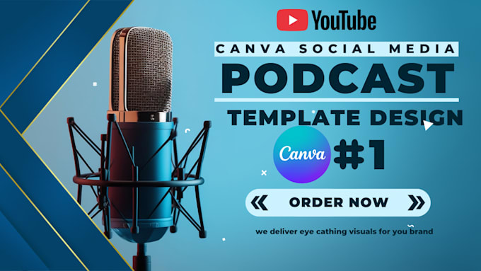 Design podcast thumbnail using canva by Sylvestereki | Fiverr