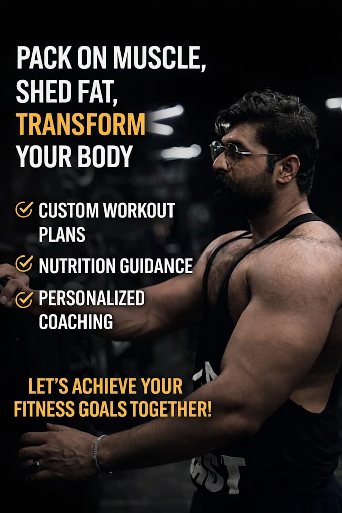 create customize workout plan and meal plan