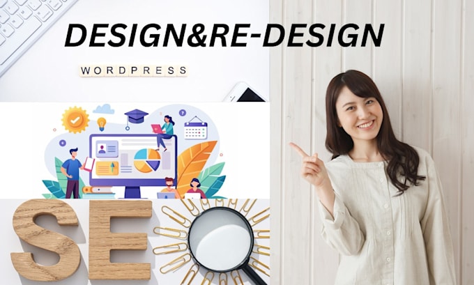 design responsive SEO optimzed website with content