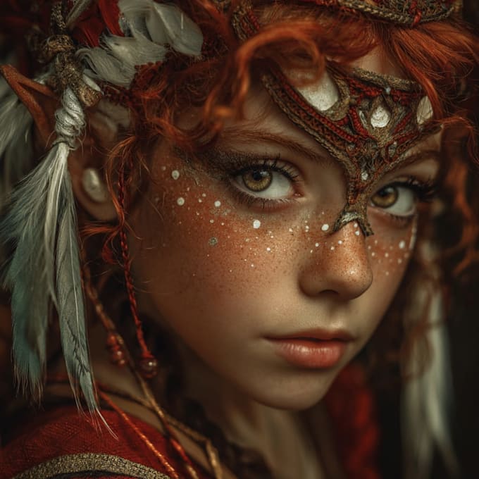 paint a realistic or fantasy portrait