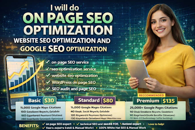 Do onpage seo geo aeo and technical optimization for your website ...