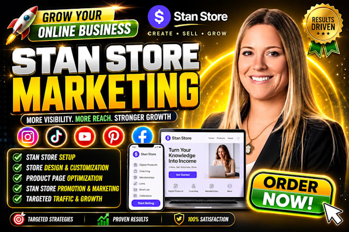 do stan store setup stan store promotion stan store design stan store marketing