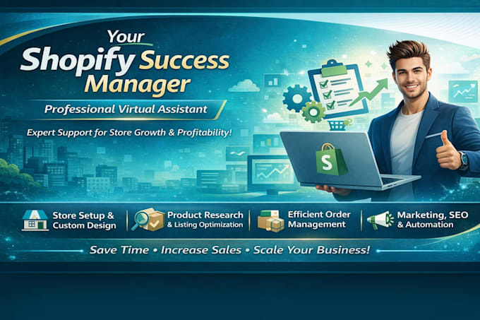 be your dropshipping store manager and shopify virtual assistance