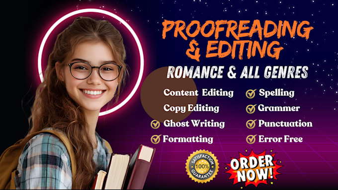 proofread, line edit, and developmental edit your novel for plot holes