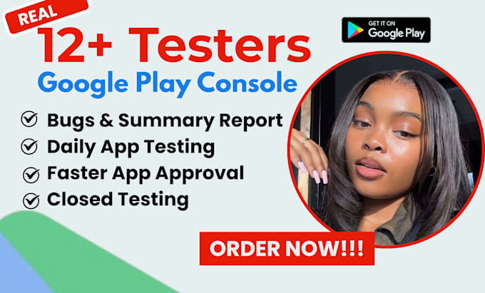 provide 12 testers 20 testers mobile app testing 12 testers closed testing
