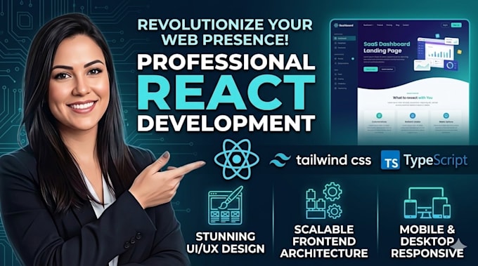 create a fast and modern react website that converts