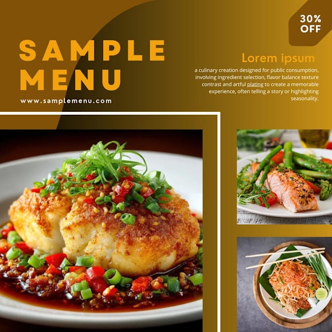 create restaurant social media posts, and graphics