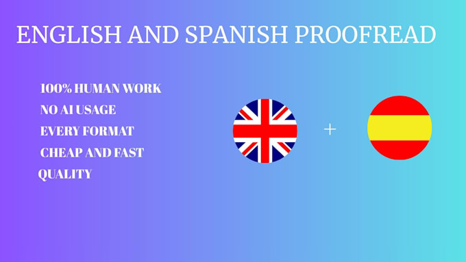 proofreading any kind of work