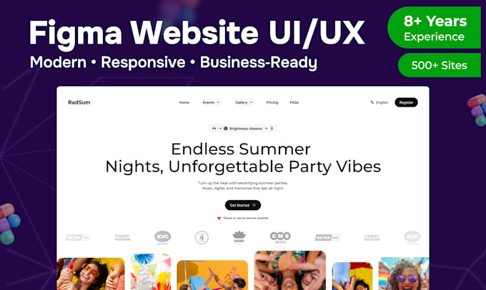 design modern figma website UI UX