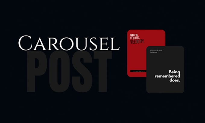 design premium instagram carousel for your finance content