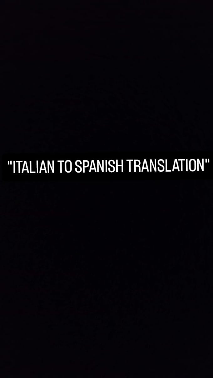 translate italian to spanish manually