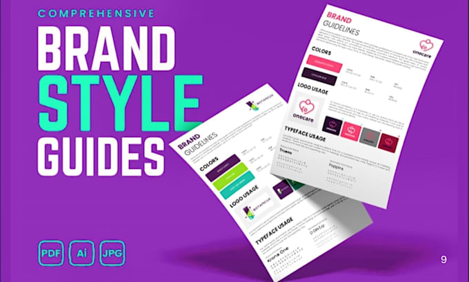 Design logo and brand guidelines, brand identity kit brand style guide ...