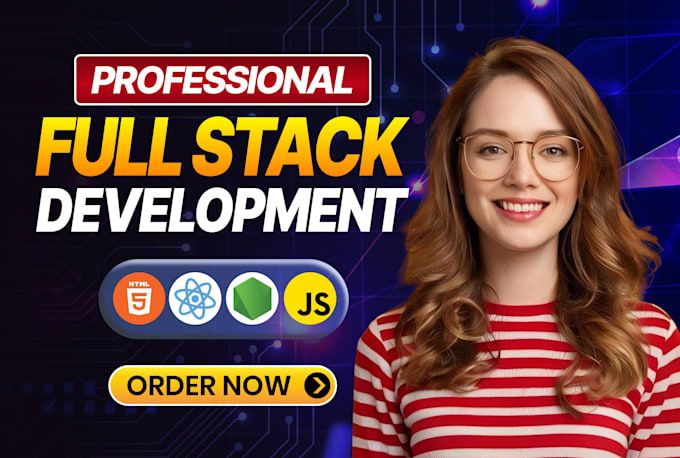 do full stack website, custom website development as front end developer