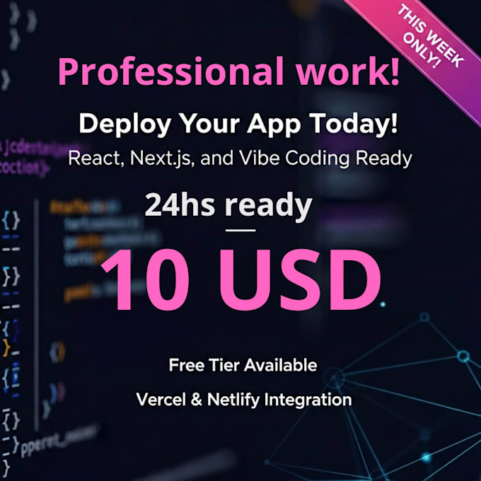 deploy your app to vercel or netlify