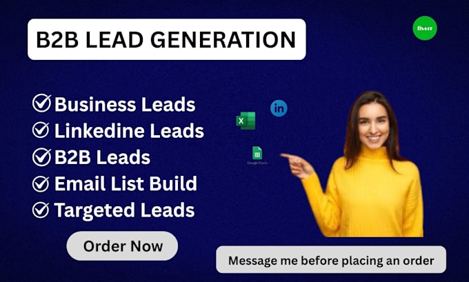 Do targeted linkedin b2b lead generation for any niche by Fahimaarna ...