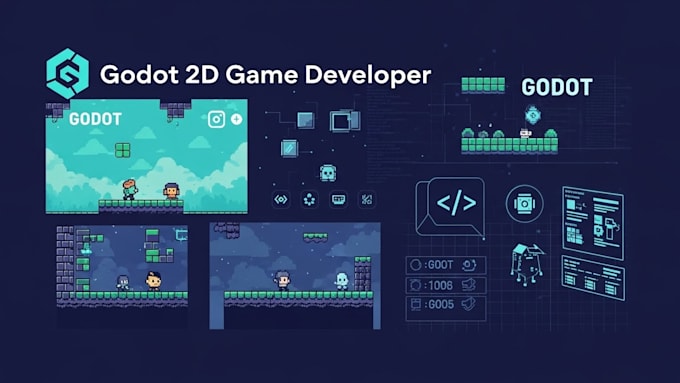 create, build custom 2d, 3d game, multiplayer game in godot for web mobile, pc