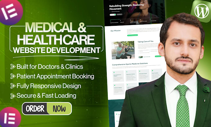build a professional medical wordpress website for doctor or clinic