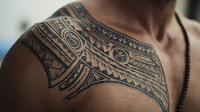 create a professional tribal tattoo design