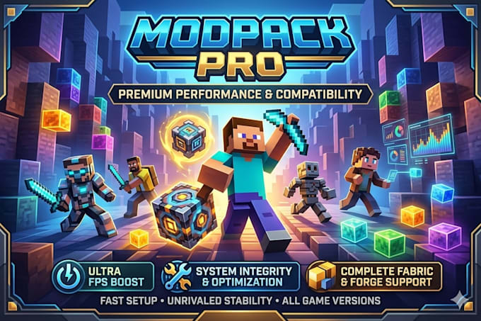 create, fix and optimize modpack minecraft, sever setup, paper, fabric to forge
