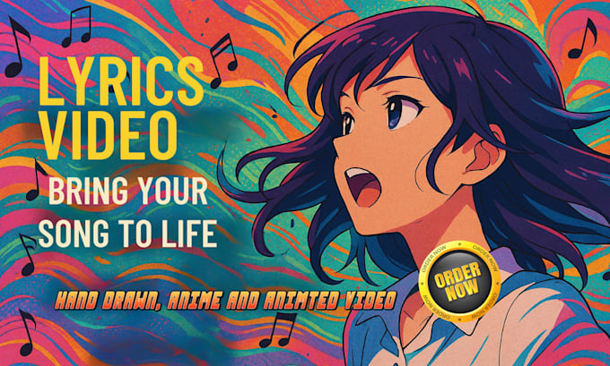 create a stunning hand drawn lyrics video anime amv gmv