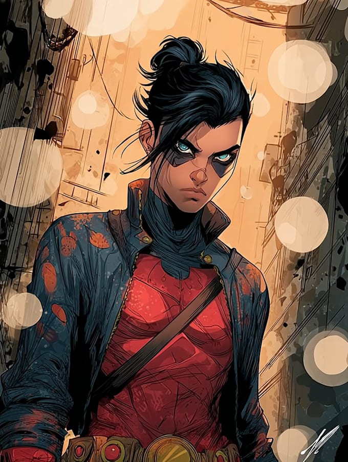 digitally color your comic book, cover or illustration