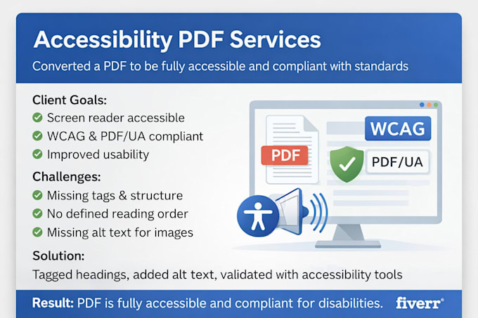create fully accessible and compliant pdfs