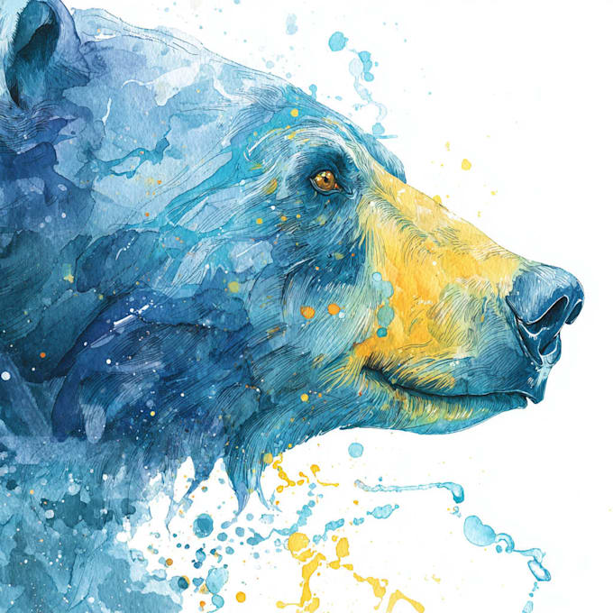 make animal illustrations in watercolor