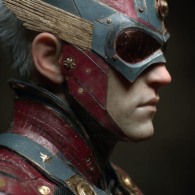 create scifi, fantasy, superhero character design