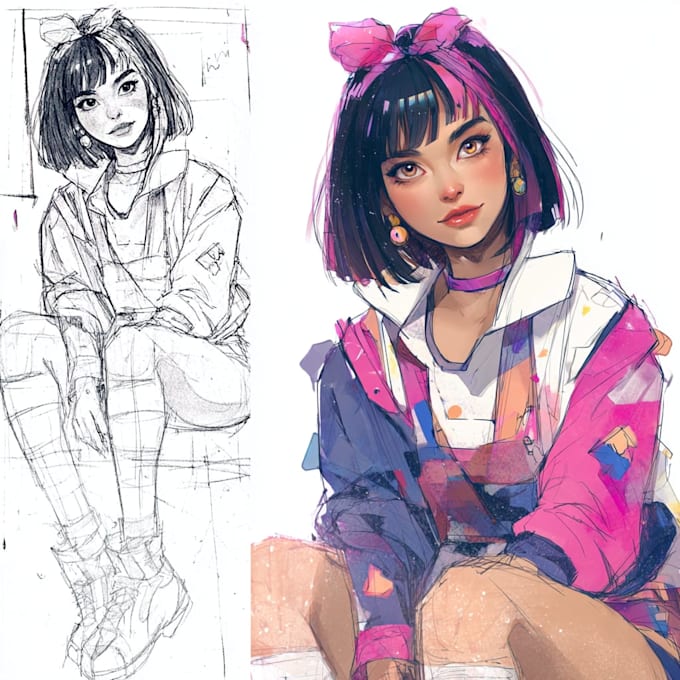 draw a manga character