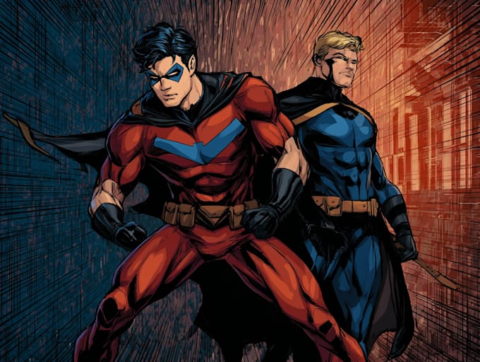 superhero character for comics