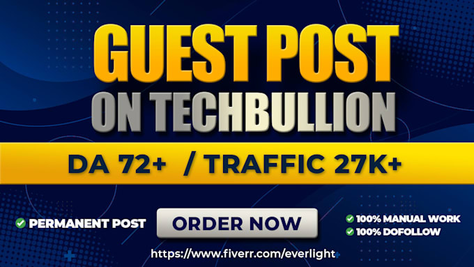 write and publish article on techbullion with dofollow links