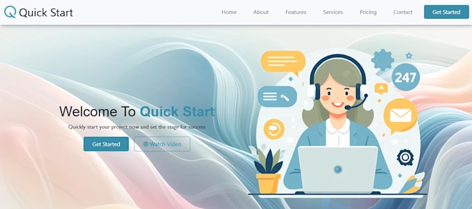 design a responsive landing page using HTML CSS bootstrap